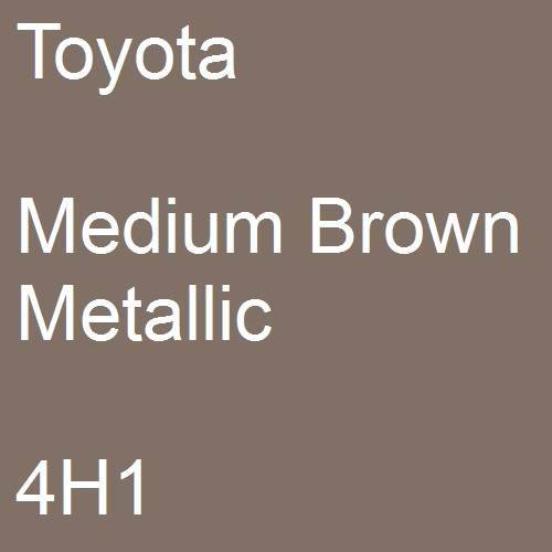 Toyota, Medium Brown Metallic, 4H1.